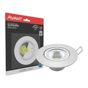 Imagem de Spot Led Embutir Redondo Bivolt 12w 6500k Avant
