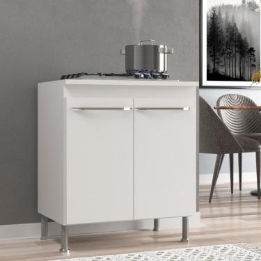 Imagem de Balcão Modulado  Tampo Viena 2 Portas Branco