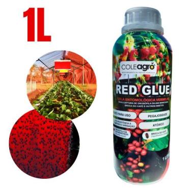 Imagem de Cola Entomológica Amarela Azul Vermelha 1L ColeAgro  Monitoramento de 