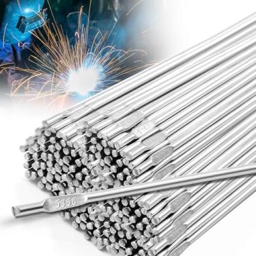 Imagem de MorningRo Haste de solda Tig de alumínio Er5356 1/40.6 cm x 99.1 cm 6.8 kg, haste de enchimento de fio de solda de alumínio, acessórios de soldagem Tig soldagem, baixa resistência à corrosão a