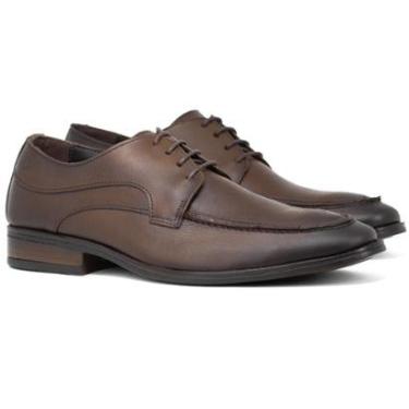 Imagem de Sapato Social Masculino Democrata Metropolitan Moscato Couro Confortável 622101 Cor:;Tamanho:37-Masculino