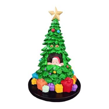 Imagem de Rrlihjgu Árvore de Natal de Mesa | Iluminação Decorativa Para Mesa Natalícia,Centro De De Natal Com Pai Para Quarto Sala Cozinha Prateleira | Centro De Para Sala Lareira Aparador
