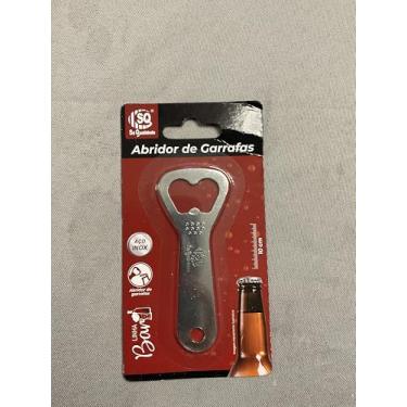 Imagem de Abridor De Garrafas 3 em 1, Metal Cromado e Plástico, Kit Saca-rolhas Manual para Vinho, 10x5x15 cm