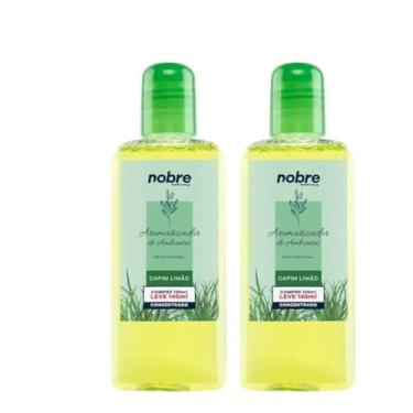 Imagem de Nobre Kit 2 Aromatizantes de Ambiente, Capim Limão, 140ml, Líquido Concentrado, Perfume Duradouro, com Borrifador, para Salas