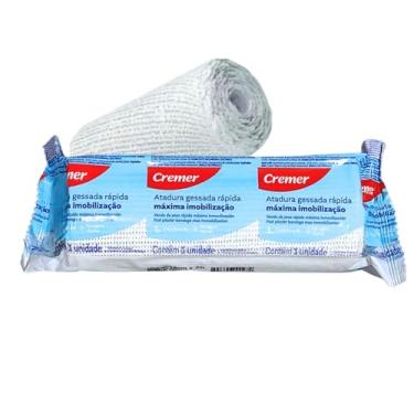 Imagem de Atadura Gessada 15cm x 3m Gesso Ortopédico Fraturas