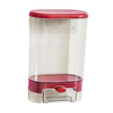 Imagem de Generic Dispensador de sabão em pó para lavar roupa, recipiente para armazenar cereais, dispensador de grãos secos, recipiente para sabão em pó, caixa para, Vermelho