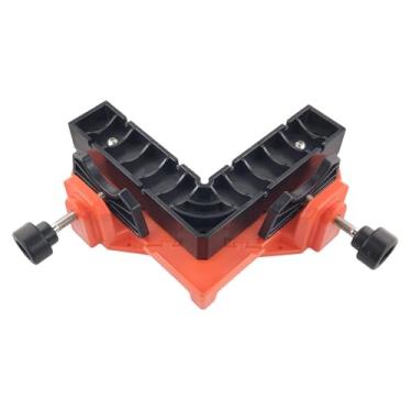 Imagem de Baoblaze Grampo de canto, ferramenta para marcenaria, esquadro de posicionamento de precisão profissional, grampo de ângulo reto, Laranja