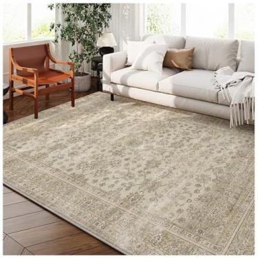 Imagem de SPXMQSS Tapetes laváveis à máquina, resistentes à sujeira, tapetes grandes para quarto, tapete antiderrapante para sofá, mesa de café, para sala de estar, quarto, sala de jantar, escritório, G 100 x