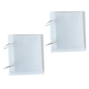 Imagem de Álbum de fotos fosco de grande capacidade, fichário de 15 cm, 2 peças, recarregável, faça você mesmo, álbum de recortes, com capas protetoras para memórias de família e viagens