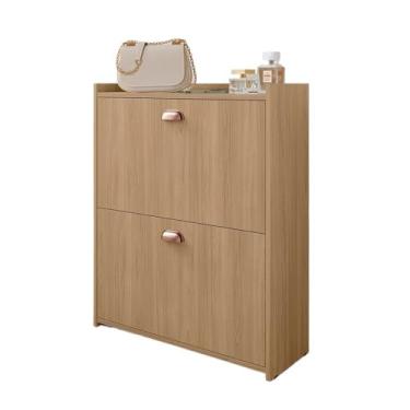 Imagem de Sapateira Closet 2 Gavetas Basculantes 2 Porta Organizadora 12 Pares Quarto Hall De Entrada Multiuso(Hanover)