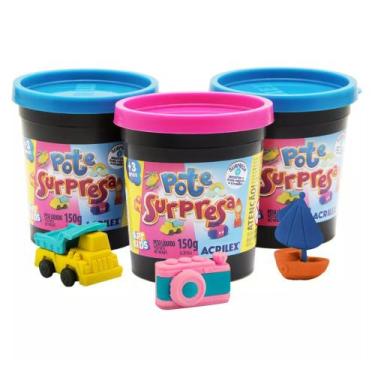 Imagem de Brinquedo Pote Surpresa 150g Modelos Sortidos Acrilex