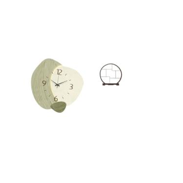 Imagem de Fenteer Relógio de Parede Silencioso com Desenho Animado, Suporte para Exibição, Decoração Simples para Sala, Organizador, Prateleira Decorativa para Cozinha,