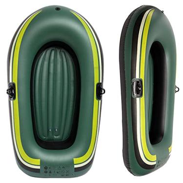 Imagem de Barco inflável com remos, barcos de pesca infláveis para adultos 2/3/4 pessoas, barco inflável para piscina com remos