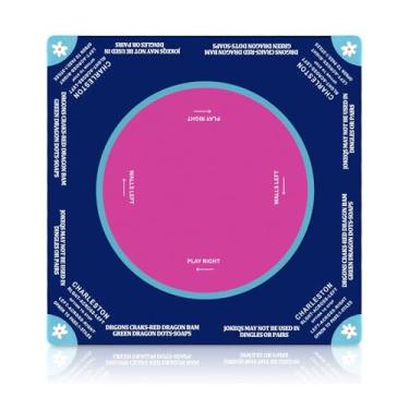 Imagem de Dawnrait® Mahjong Mat for Table with Learning Rules - 33" Neoprene American Mah Jongg Accessories and Gifts - Noise Reduction & Non-Slip Brard Game Top Cover Cloth: Mahj Domino Pocker Card (Purple)