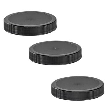 Imagem de The Kombucha Company, Tampas de plástico de 63 mm - (63/400) – tampas de frasco de boca larga com vedação de espuma – resistente a vazamentos, segura para alimentos, serve para 63-400 frascos