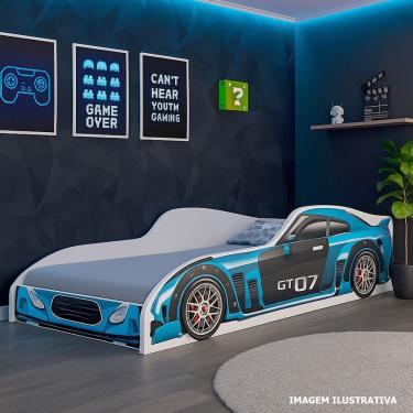 Imagem de Cama Solteiro Infantil Carro – Decoração Gamer
