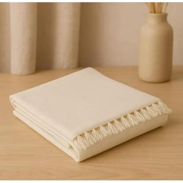 Imagem de Manta Para Sofá Gigante Luxo King 3.0x1.8M Grande 2,40X1,80m Pop 2.10x1.4M Premium De Algodão Capa Decorativa Protetora(M.pop 2,10m x 1,40m crua branc)