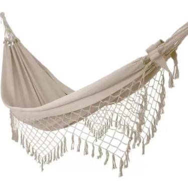 Imagem de Rede de Descanso Casal Dormir Grande Luxo Gigante(Areia)