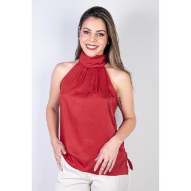Imagem de Blusa feminina gola alta decote halter neck 51255-Feminino