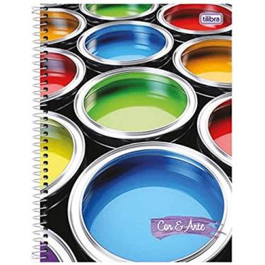 Imagem de Caderno Espiral Capa Dura 1/4 Cor e Arte - 96 fls