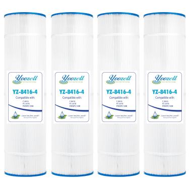 Imagem de Yoozell Filtro de piscina substitui C-8416, Filbur FC-2576, PWWPC150B, 25230-0150S, Posi-Clear PXC-150, Darlly 81504, filtro de banheira de hidromassagem de 150 m², pacote com 4