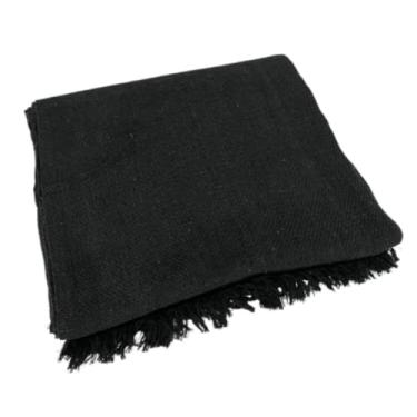 Imagem de Manta Para Sofá King Gigante 3,00 x 1,80 100% Algodão Protetor Decoração(Preto-3 Metros)