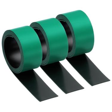 Imagem de PATIKIL Fita apagável a seco, pacote com 3 ímãs A4, adesivos de calendário de geladeira para listar, fita magnética, material de escritório para casa, cozinha, geladeira, mesa, parede, laranja