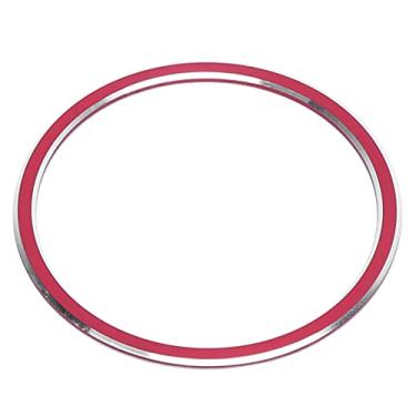 Imagem de Keenso Guarnição do Anel Interno de Ignição, Círculo Interno, Decoração do Anel de Guarnição de Ignição Em Liga de Alumínio para a B C e Cla Cls Glc Gle (Vermelha)