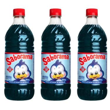 Imagem de Base Líquida Concentrada Sorvetes, Gelinhos, Raspadinhas Kit 3 Potes (Groselha Azul)