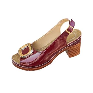 Imagem de Chinelo feminino respirável com espuma viscoelástica e base estável, Vinho vinho, 36
