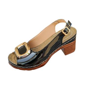 Imagem de Chinelo feminino respirável com espuma viscoelástica e base estável, Preto, 36