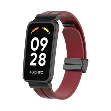 Imagem de Pulseira Magnética De Silicone Para Xiaomi Mi Band 9/8 E Redmi Band 2 