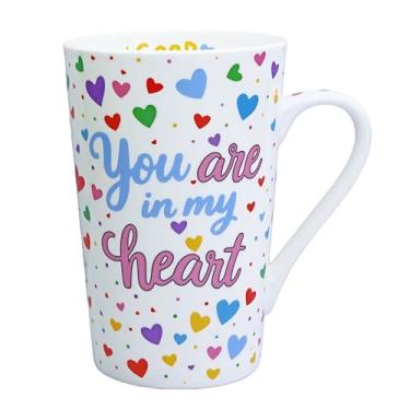 Imagem de Glen Mila Canecas de café florais de 368 g para mulheres, caneca de café de osso chinês, canecas fofas, presentes de aniversário de Natal para mães e amigas