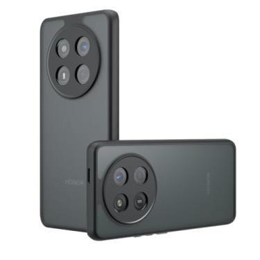 Imagem de TINGYR Capa compatível com Honor Magic 7 Lite / Honor X60 Pro/Honor X9c, capa de telefone à prova de choque antiderrapante à prova de arranhões anti-impressão digital capa protetora.(preto)