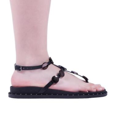 Imagem de Sandália Papete Feminina Zariff U888122 Preto/Onix, 36