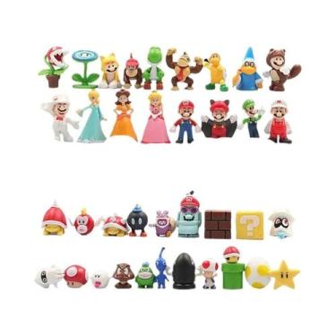 Imagem de Conjunto De Figuras De Ação Super Mario Bros 12Pcs 24Pcs 48Pcs Com Bol