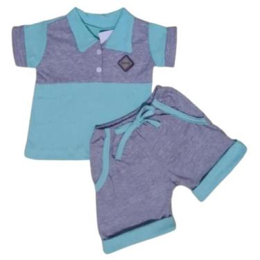 Imagem de Conjunto Short e Camisa para Menino - Lindo - Duda Baby, Verde
