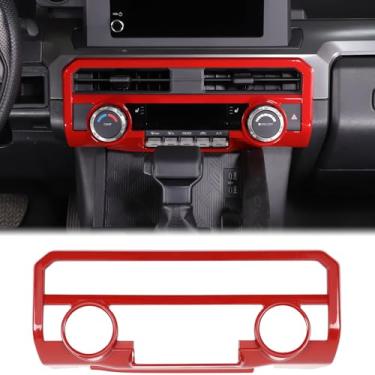 Imagem de Acabamento da tampa da tomada de ar condicionado do console central do carro compatível com Toyota Tacamo 2024+ e 4Runner 2025+, acessórios de decoração da moldura do painel do interruptor de