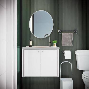 Imagem de Gabinete para Banheiro 49x60,6cm Fenix Branco