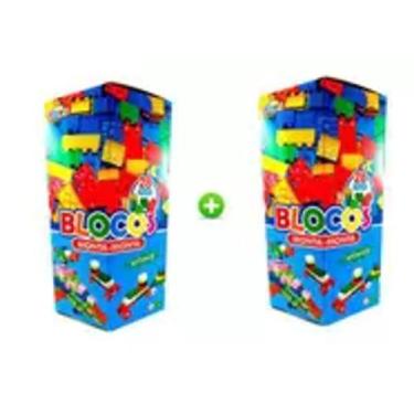 Imagem de 02 Blocos de montar 28 peças Cada monta-monta Brinquedo infantil - Min