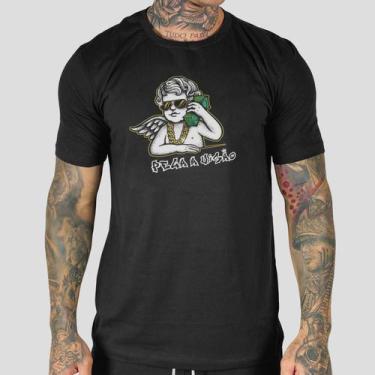 Imagem de Camiseta Masculina Algodão Premium Pega a Visão Anjo Chave - MP Moda M