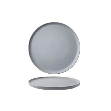 Imagem de KEG801302 Bandeja de gotejamento de plantas de estilo simples escandinavo de jardim, pires redondos para jardinagem doméstica em vasos de plantas (cinza, pequeno)