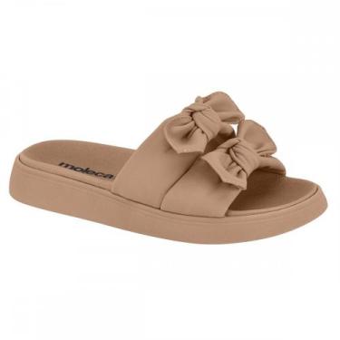 Imagem de Chinelo Moleca 5469149 Papete Slide Tope Feminino, Nude, 36