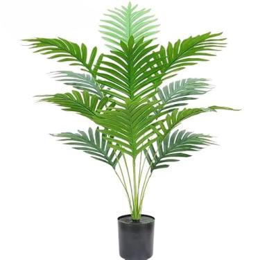 Imagem de Coqueiro Artificial 120cm com 24 Folhas – Planta Decorativa Tropical Realista para Ambientes Internos e Externos(60cm12folha W106)