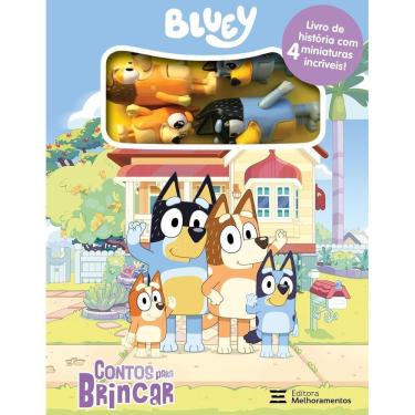 Imagem de Livro Com Miniaturas - Bluey - Contos Para Brincar