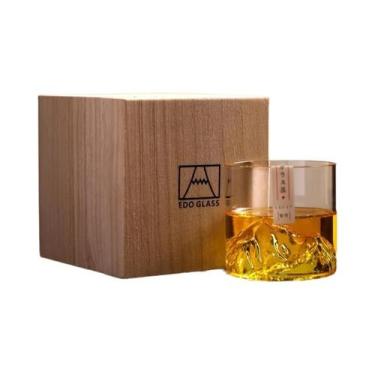 Imagem de Copo De Uísque 3D Montanha Japonesa, Copos De Rocha Estilo Old Fashion