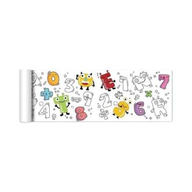 Imagem de Rolo De Desenho E Colorir DIY Para Crianças 0.9/3M, Papel De Graffiti 