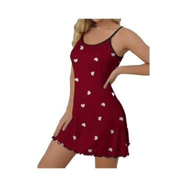 Imagem de Camisola Sexy De Verão Para Mulheres, Roupa De Dormir, Vestido Para Ca