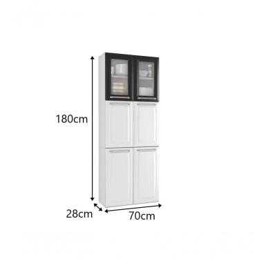 Imagem de Paneleiro Duplo 6 Portas 70cm Luce - Itatiaia