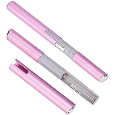 Imagem de Depilador Aparador Feminino Facial Pelos Sobrancelhas Nariz Caneta Rosa